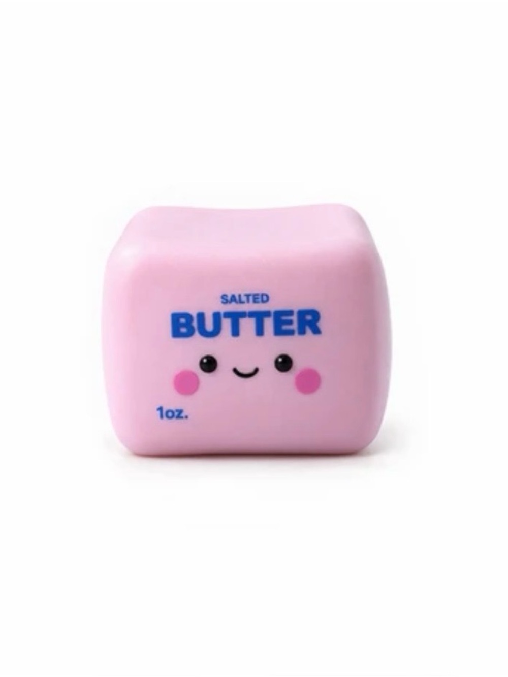 New Top Trenz Literally Butter Squisher Squishy Toy Pink Patty Block Cube Buns